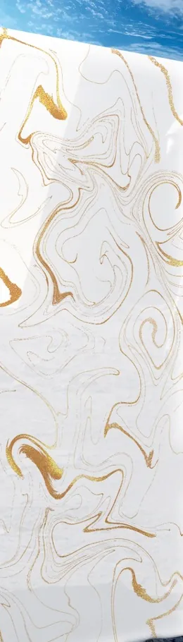 Sonar Golden, white with flowing gold veins